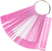 Professional Nail Salon Supplies 150pcs Nail Sample Sticks with Ring for Nail Art Display