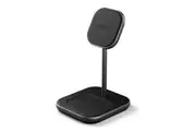 Cygnett MagDesk 15W 2-in-1 Magnetic Wireless Charger-Black(CY3769ACOCP)MagSafe & Qi Compatible,1.5M USB-C Cable,20W USB-C Wall Charger,Attachment Ring