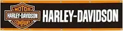 Banner for Harley Fans Davidson Flag 60 * 240cm HD Printing Quality Brass Grommets for Garage Motorcycles