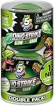 5 Surprise Dino Strike Surprise Mystery Battling Collectible Dinos by ZURU (2 Pack) Glow in The Dark