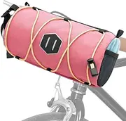Front Bag for Bicycle - Frame Storage Roll Bag - Portable Cylinder Tool Carrying Case with Reflective Strips, Cycling Accessories, Travel Backpack for Commuting