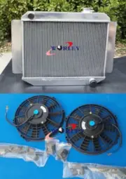 3 rows aluminum radiator + fan for HOLDEN Kingswood HD HR HK HT HG 6cyl manual