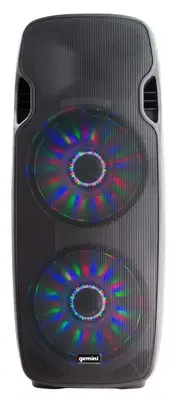 Gemini AS Series Professional Audio Dual 15-inch Portable Active PA...