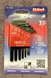 EKLIND #10107 7 Piece inch Allen Hex Key Wrench Set