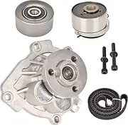 Timing Belt Component Kit with Water Pump,Timing Belt Tensioner and Idler Pulley Fit for 2009-2016 CHEVY AVEO/CRUZE/CRUZE LIMITED/SONIC 2009-2010 PONTIAC G34 Cyl 1.8 L/1.6 L