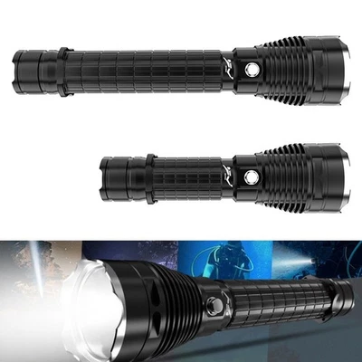 Camping Outdoor Diving Flashlight Short Flashlight 4000LM Aluminum Alloy