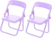 TOYANDONA Tiny Home Decor 2pcs Mini House Chairs 1:12 Scale Miniature Furniture for Dollhouse Photo