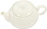 BRIGHTFUFU Heat Resistant Ceramic Teapot Kungfu Teaware Set White Ceramic Tea Pot Cups