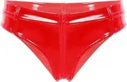 [GRRKDFQ] Women's Lingerie & Underwear Low Waist Zipper Crotch Shorts