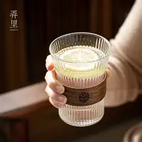 在飛比找Yahoo!奇摩拍賣優惠-|玻璃茶杯高硼硅大容量耐熱防燙家用水杯咖啡牛奶杯果汁飲料 C