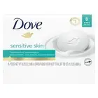 Dove Sensitive Skin Gentle Beauty Bar Soap, Unscented, 3.75 oz (8 Bars)