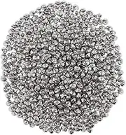 B Baosity Jewelry Polishing Buffing Tumbling Media Shot Steel Tumbler Beads, flying saucer shape 4.5x7mm