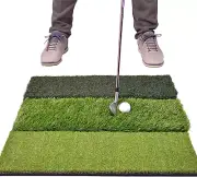 Gosports 43511-112636 Tri-Turf XL Golf Practice Hitting Mat | Huge 24" X 24" Tur
