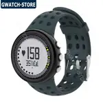 適用於松拓SUUNTO M系列M1/M2/M4/M5通用男款透氣洞洞款錶帶矽膠替換腕帶