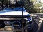 FITS FORD RANGER PX2/PX3/WILDTRAK MUSTANG STYLE PROJECTOR HEADLIGHT W/ RGB HALOS