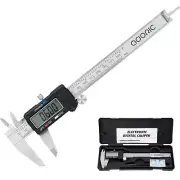 Digital Caliper, Electronic Digital Caliper Stainless Steel Body with Large LCD