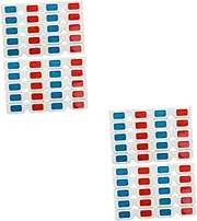 ARTIBETTER Stereoscopic Glasses 40 Pcs Anaglyph Cardboar Re Cinema Glasses Star Patch Denim Red Blue Anaglyph Shot Glasses Disposable Vasos Para Niños Disposable Glasses Sunglasses 3d Paper