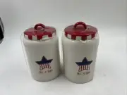 Boston Warehouse Ceramic 7in Free & Brave Canister Set CC02B29001