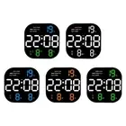 Large Digital Wall Clock Date Week Display Timer Remote Control Temperature
