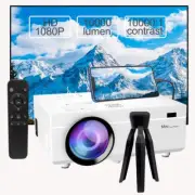 Mini Projector 10000Lumens Portable Video-Projector, 1080P Home Theater Movie Pr