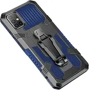 Compatible with Samsung Galaxy M31S Case, Military Grade Armor Case with Metal Belt Clip Built-in Kickstand Dual Layer Full Body Case for Galaxy M31S