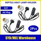 2X E27 300W Ceramic Heat UV UVB Lamp Light Holder Socket Brooder Reptile Basking