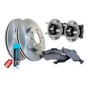 Rear Wheel Bearing Hub Assembly + Brake Rotor Pad Kit for Mazda CX-7 ER 2.3L