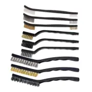 Versatile 9pcs Wire Brush Set for Welding Slag and Rust Cleaning Brushes