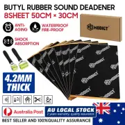 MODIGT 8Sheet Butyl Car Van Vibration Proofing Sound Deadening Damping Mat (for: Porsche)