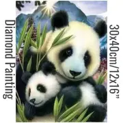 Panda Bear DIY Full Round Drill 30x40cm Diamond Painting