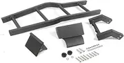 Aluminum Alloy Car Trunk Rear Door Tailgate Climb Ladder Protective Rack Compatible For Suzuki Jimny 2007-2017 Exterior Accessories(Black b)