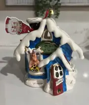 Blue Sky Clayworks Jingle Bell Toy Repair Shop Tea Light Candle Holder