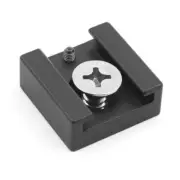 Cold Shoe Mount Adapter with 1/4inch Screw Base Locating Pin for Video Light
