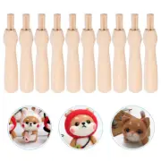 10 Pcs Needle Felting Supplies Wool Tool Poking Wooden Handle for Holder Work