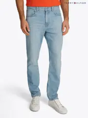 Tommy Hilfiger Blue Light Denton Straight Jeans (F56518) | $208