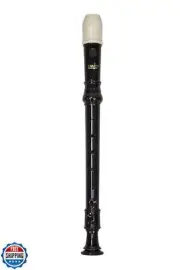 RHYTHM BAND Canto One-Piece Soprano Recorder, German Fingering, ABS Plastic,