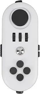 JTLB Fidget Sensory Toy, Reduce Stress Relax Mood Portable Anxiety Sensory EDC Toy Sensory Fidgets Controller Pad Anxiety Sensory Toy (5 White and Black)