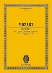 Mozart - String Quintet E Flat K 614 Study Score (Softcover Book)
