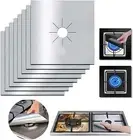 T Tersely 8-Pack Reusable Non-Stick Foil Gas Hob Range Stove Top Burner Prote...