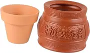 1pc Jar Woman Weaning Plate Cup Power Scalp Tools Foot Spa Trigger Bun Head Tools Pad Car Stereo Therapy Outlet Personal Coverall Cutlery Kit Purple Clay Brown