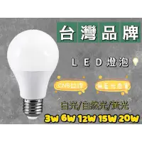 在飛比找蝦皮購物優惠-LED燈泡 3W 6W 12W 15W 20W 節能燈泡/護