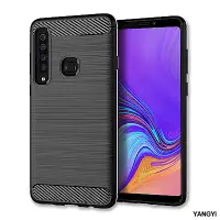 在飛比找Yahoo奇摩購物中心優惠-揚邑 Samsung Galaxy A9 2018拉絲紋碳纖