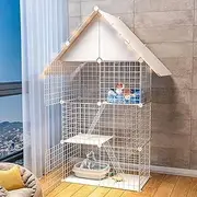 for Small Dogs Cat Outdoor Enclosure Detachable Metal Wire Kennels Cat Hammock Pet Cage Pet Crate - Exercise Place Ideal for