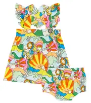 [Stella McCartney Kids] Stella McCartney Kids Baby dress and bloomers set M 3 multicoloured