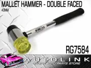 PROKIT RG7584 SOFT FACED MALLET HAMMER 40mm - DOUBLE RUBBER / HARDENED PLASTIC