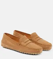 [Tod's] Tod's City Gommino suede loafers AU 7.5 brown
