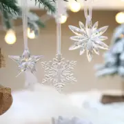 New Christmas Decorations Christmas Tree Acrylic Transparent Snowflake String