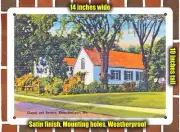 METAL SIGN - Maine Postcard - Chapel and Rectory, Kennebunkport, Maine