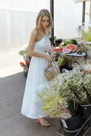 [PUP3] Madi Maxi Dress - White XS White