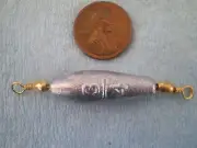 50 PCS. TROLLING SINKER 3/4 OZ. W/#7 BRASS BARREL SWIVEL
